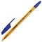 Ручка шариковая BRAUBERG "X-333" AMBER, СИНЯЯ, корпус тонированный оранжевый, узел 0,7 мм, линия письма 0,35 мм, 142832 - фото 11023544