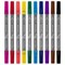 Фломастеры двусторонние BRAUBERG "PREMIUM" "DUAL-TIP", 10 шт., 10 цветов, два наконечника, картонная коробка с европодвесом, 151946 - фото 11035259