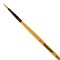 Кисть ПИФАГОР, СИНТЕТИКА, круглая, № 1, деревянная лакированная ручка, с колпачком, 200841 - фото 11046793
