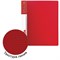 Папка на 2 кольцах BRAUBERG "Contract", 35 мм, красная, до 270 листов, 0,9 мм, 221793 - фото 11050791