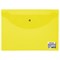 Папка-конверт с кнопкой МАЛОГО ФОРМАТА (240х190 мм), А5, прозрачная, желтая, 0,18 мм, BRAUBERG, 224028 - фото 11053049