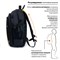 Рюкзак BRAUBERG TITANIUM универсальный, 3 отделения, черный, желтые вставки, 45х28х18 см, 224385 - фото 11053385