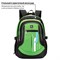 Рюкзак BRAUBERG HIGH SCHOOL универсальный, 3 отделения, "Лайм", черный/салатовый, 46х31х18 см, 225524 - фото 11055349