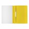 Скоросшиватель пластиковый STAFF, А4, 100/120 мкм, желтый, 225731 - фото 11056051