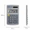 Калькулятор карманный металлический STAFF STF-1008 (103х62 мм), 8 разрядов, двойное питание, 250115 - фото 11080143