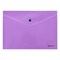 Папка-конверт с кнопкой BRAUBERG "Pastel", А4, до 100 листов, непрозрачная, лиловая, 0,18 мм, 270475 - фото 11083041