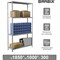 Стеллаж металлический BRABIX "MS KD-180/30-4", 1800х1000х300 мм, 4 полки, сборная стойка, 291114, S240BR143402 - фото 11084947