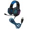 Наушники с микрофоном (гарнитура) SVEN AP-U980MV, проводные, 2,2 м, объемный звук 7.1, черно-синие, SV-015633 - фото 11107242