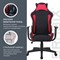 Кресло компьютерное BRABIX "GT Racer GM-101", подушка, ткань, черное/красное, 531820 - фото 11113271