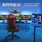 Кресло компьютерное BRABIX "GT Racer GM-101", подушка, ткань, черное/красное, 531820 - фото 11113275