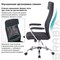 Кресло офисное BRABIX "Flight EX-540", хром, ткань, сетка, черное, 531847 - фото 11113718