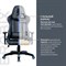 Кресло компьютерное BRABIX "GT Carbon GM-120", две подушки, экокожа, черное/синее, 531930 - фото 11114291