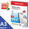 Обложки пластиковые для переплета БОЛЬШОЙ ФОРМАТ А3, КОМПЛЕКТ 100 шт., 150 мкм, прозрачные, BRAUBERG, 532157 - фото 11115916
