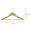 Вешалки-плечики, размер 48-50, КОМПЛЕКТ 5шт, деревянная, перекладина, цвет сосна, BRABIX "Стандарт", 601159 - фото 11121214