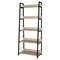Стеллаж на металлокаркасе BRABIX "LOFT SH-003", 600х350х1500 мм, 5 полок, цвет дуб натуральный, 641236 - фото 11137754