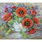 Картина стразами (алмазная мозаика) 30х40 см, ОСТРОВ СОКРОВИЩ "Букет маков", без подрамника, 662572 - фото 11143807