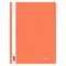 Скоросшиватель пластиковый BRAUBERG, А4, 130/180 мкм, оранжевый, 228673 - фото 11159619