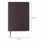 Ежедневник недатированный БОЛЬШОЙ ФОРМАТ (175х247 мм) В5, BRAUBERG "Alligator", под матовую крокод. кожу, 160л, крем.блок, т-корич, 124969 - фото 11160295