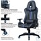 Кресло компьютерное BRABIX "GT Carbon GM-120", две подушки, экокожа, черное/синее, 531930 - фото 11219256