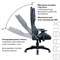 Кресло компьютерное BRABIX "GT Carbon GM-120", две подушки, экокожа, черное/синее, 531930 - фото 11219258