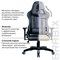 Кресло компьютерное BRABIX "GT Carbon GM-120", две подушки, экокожа, черное/синее, 531930 - фото 11219261