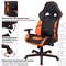 Кресло компьютерное BRABIX "Storm GM-006", регулируемые подлокотники, экокожа, черное/оранжевое, 532502 - фото 11219762