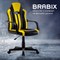 Кресло компьютерное BRABIX "Stripe GM-202", экокожа, черное/желтое, 532510 - фото 11219818