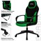Кресло компьютерное BRABIX "Alpha GM-018", ткань/экокожа, черное/зеленое, 532639, GM-018_532639 - фото 11220084
