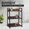 Стеллаж на металлокаркасе BRABIX "LOFT SH-002", 600х350х845 мм, цвет морёный дуб, 641231 - фото 11225358