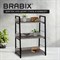 Стеллаж на металлокаркасе BRABIX "LOFT SH-002", 600х350х845 мм, цвет дуб антик, 641232 - фото 11225359