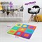 Коврик-пазл напольный 0,9х0,9 м, мягкий, "Фигуры", 9 частей 30х30 см, толщина 1 см, ЮНЛАНДИЯ, 664664 - фото 11226659