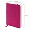 Ежедневник недатированный МАЛЫЙ 100х150 мм А6 BRAUBERG "Metropolis Ultra", под кожу, 160 л., розовый, 113302 - фото 11230794