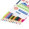 Карандаши цветные двусторонние BRAUBERG PREMIUM TWIN COLOUR, 12 штук, 24 цвета, шестигранные, грифель 3,3 мм, натуральное дерево, 181874 - фото 11234933