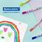 Фломастеры двусторонние утолщенные BRAUBERG "PREMIUM" "BI-COLOR", 10 шт., 20 цветов, двухцветные, вентилируемый колпачок, 151945 - фото 11273297