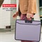 Папка-портфель пластиковая БОЛЬШОГО ФОРМАТА BRAUBERG "ПОРТФОЛИО", А3 (470х380х130 мм), 3 отделения, серая, 223080 - фото 11300731