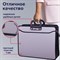 Папка-портфель пластиковая БОЛЬШОГО ФОРМАТА BRAUBERG "ПОРТФОЛИО", А3 (470х380х130 мм), 3 отделения, серая, 223080 - фото 11300735