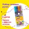 Ручки гелевые ЮНЛАНДИЯ, НАБОР 6 ЦВЕТОВ, МЕТАЛЛИК, с печатью, узел 0,7 мм, линия письма 0,5 мм, 142801 - фото 11318219