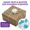 Набор для декора и подарков 4 банта, 2 ленты, горошек, цвета: белый, голубой, ЗОЛОТАЯ СКАЗКА, 591845 - фото 11333261