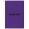 Обложка для паспорта, мягкий полиуретан, "PASSPORT", фиолетовая, STAFF, 237608 - фото 11365351