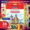 Карандаши цветные мягкие BRAUBERG АКАДЕМИЯ, 36 цветов, шестигранные, грифель 3 мм, натуральное дерево, 181867 - фото 11702708