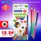 Карандаши цветные двусторонние BRAUBERG PREMIUM TWIN COLOUR, 12 штук, 24 цвета, шестигранные, грифель 3,3 мм, натуральное дерево, 181874 - фото 11717223