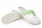 Сабо женские нат.кожа Комфорт ПВХ, белый/зеленый - фото 11718360