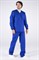 Костюм мужской ХАССП-База (тк.ТиСи,120), васильковый - фото 11729942