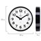 Часы настенные TROYKATIME (TROYKA) 91900945, круг, белые, черная рамка, 23х23х4 см - фото 11776686