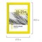 Рамка 15х21 см небьющаяся, багет 17,5 мм, пластик, BRAUBERG "Colorful", желтая, 391245 - фото 11820979