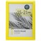 Рамка 15х21 см небьющаяся, багет 17,5 мм, пластик, BRAUBERG "Colorful", желтая, 391245 - фото 11820981