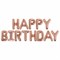 Шары воздушные НАБОР ДЛЯ ДЕКОРА "Happy Birthday", 43 шара, розовое золото, BRAUBERG KIDS, 591899 - фото 12108094