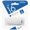 Флеш-диск 16 GB SMARTBUY Clue USB 2.0, белый, SB16GBCLU-W - фото 12246409