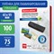 Пленки-заготовки для ламинирования МАЛОГО ФОРМАТА (65х95 мм), КОМПЛЕКТ 100 штук, 75 мкм, BRAUBERG, 531791 - фото 12321596