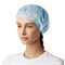 Шапочка голубая "Шарлотта" КОМПЛЕКТ 100 штук из нетканого материала SMS 10 г/м2, d=30 см, SMZ - фото 12464839